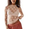 Perspective Lace Top Mesh Multi-color Bottoming Shirt Sexy Trend Shirt