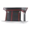 For Toyota Highlander XU70 2024 Car Center Console Seat Armrest Box Rear Protector Cover Anti Kick Carbon Fiber Wood Grain Color