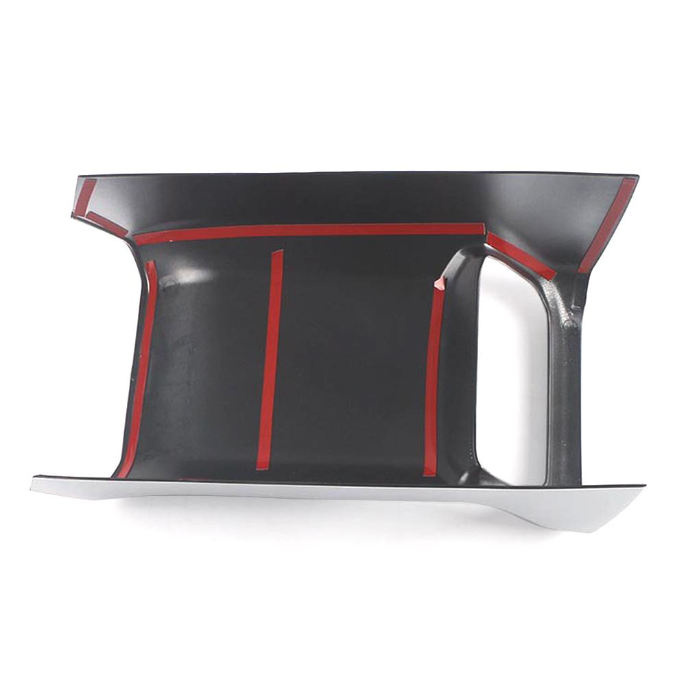 For Toyota Highlander XU70 2024 Car Center Console Seat Armrest Box Rear Protector Cover Anti Kick Carbon Fiber Wood Grain Color