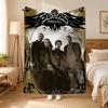 Eagles Band Throw 240G Flannel Blanket, Suitable For Sofas, Beds, Offices,  Exquisite Gift Blankets