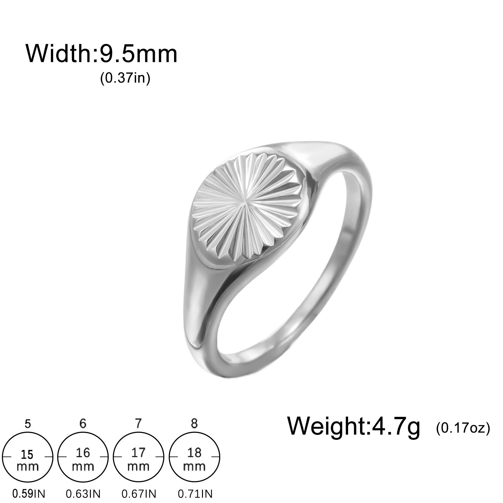 

Cazador Wave Carved Women s Ring Stainless Steel Waterproof Finger Rings Trendy Jewelry Mother s Day Gift 2026 Wholesale New 8 серебряный