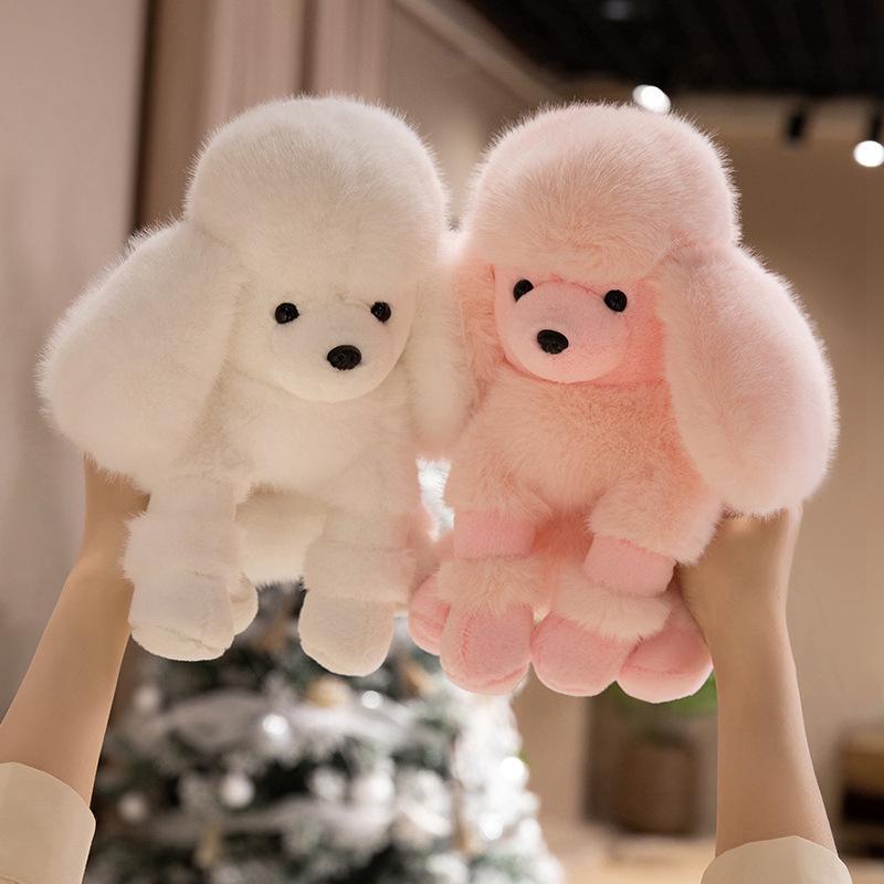 Cute Poodle Plush Toy: Adorable Lying Dog Pillow & Soothing Companion