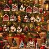 Kids Holiday Activity Ornament Set Calendar 24Pcs Christmas Advent Sets Farm Acrylic 2D with Rustic