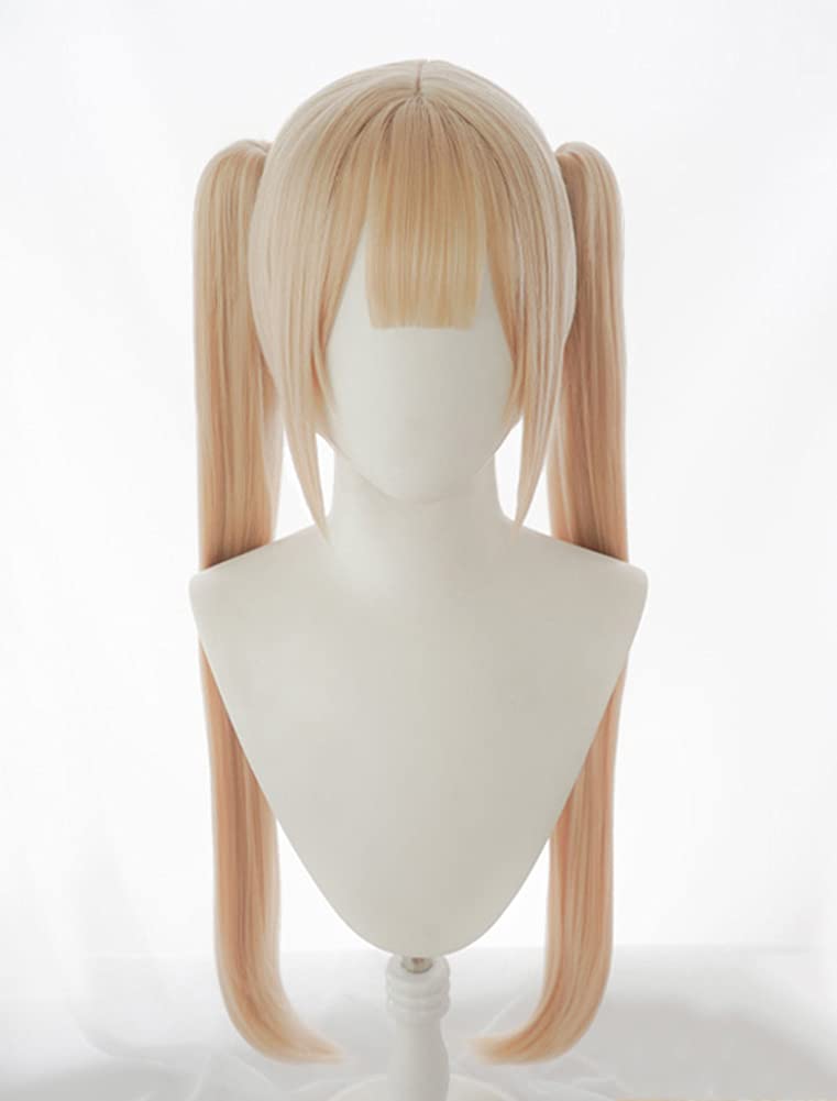 Marie Cosplay Medium Full for and Includes Hair Ornaments and Comb Rose-style Wig, Length, Heat-Resistant, Wig, Yellow, Halloween, Events, Costumes,