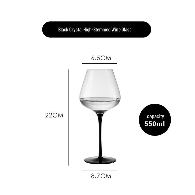 Shangqi High-End Artificial Crystal Red Wine Goblets