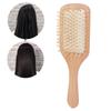Wooden Hair Brush Portable Home Salon Ergonomic Massage Detangling Paddle Brush Hair Styling Tool