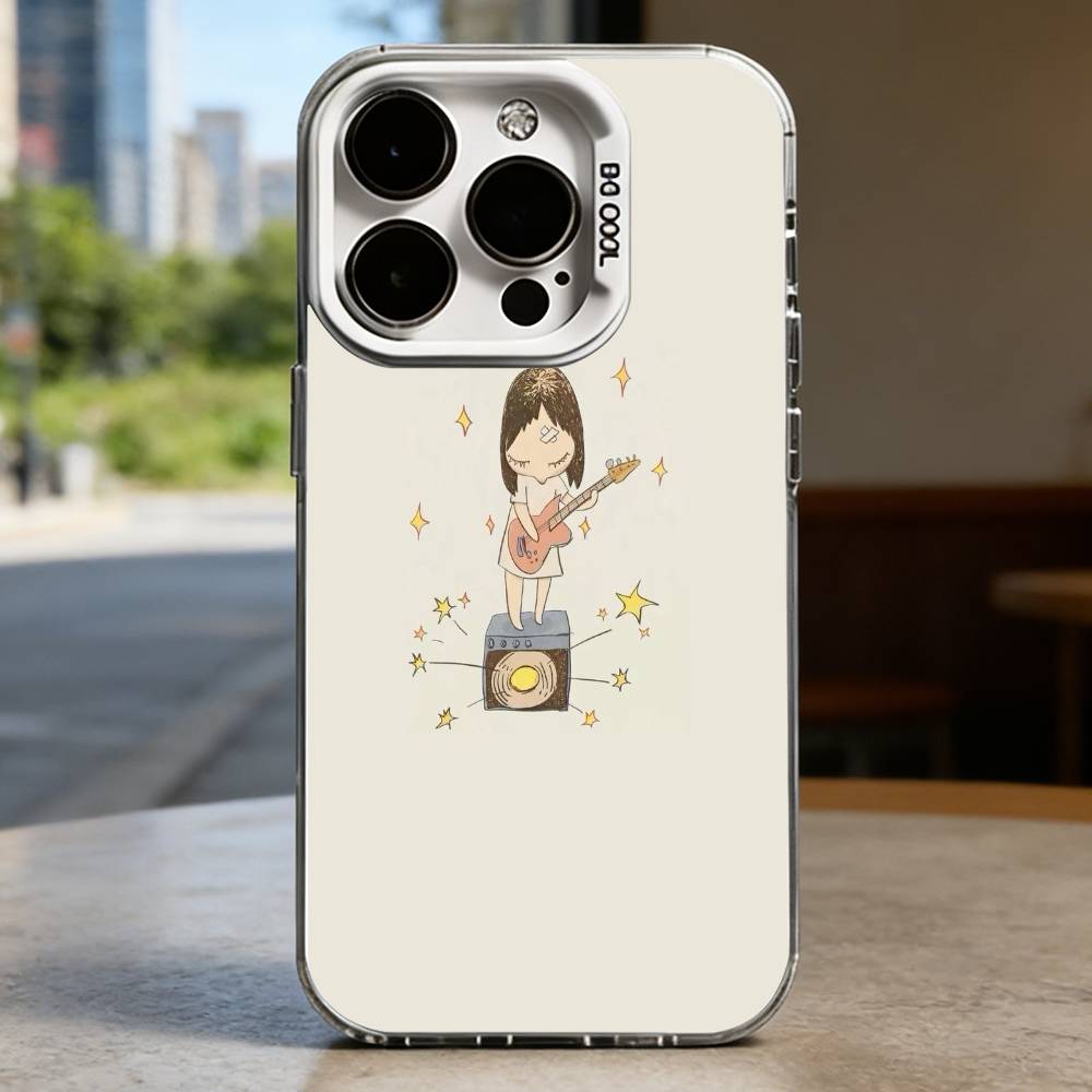 Süße Y-Yoshitomo Nara Hartschalen-Handyhülle für iPhone 16 15 14 13 12 11 Pro Max Plus 16E X XR XS Max stoßfest Vollschutz