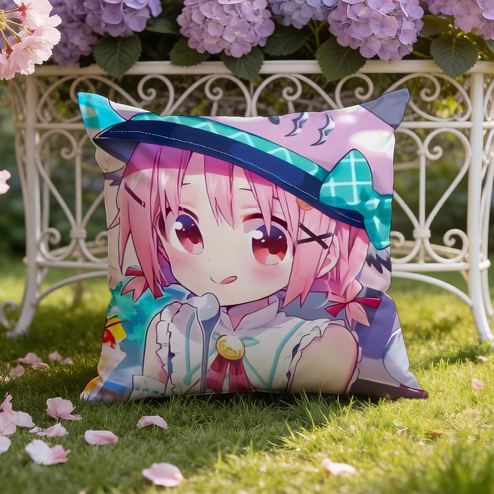 Anime S-School-Live! Cushion Cover Home & Car Dual-Scene Pillow Cover: Reversible for Premium Comfort