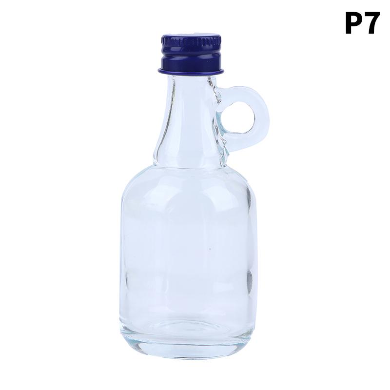 1 stk 50 ml hjemmeglass blyfri karaffel med deksel for brennevin Scotch liten vinflaske glass drikkeflaske bartilbehør