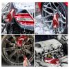 SEAMETAL Car  Wheel Tire Brush Universal Wash Wheel Brush PP Handle Wool Brush Car Cleaning Brush