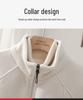 Double-Sided Fleece Women's Hoodie - Soft, Skin-Friendly, Stand Collar, Zipper for Autumn/Winter