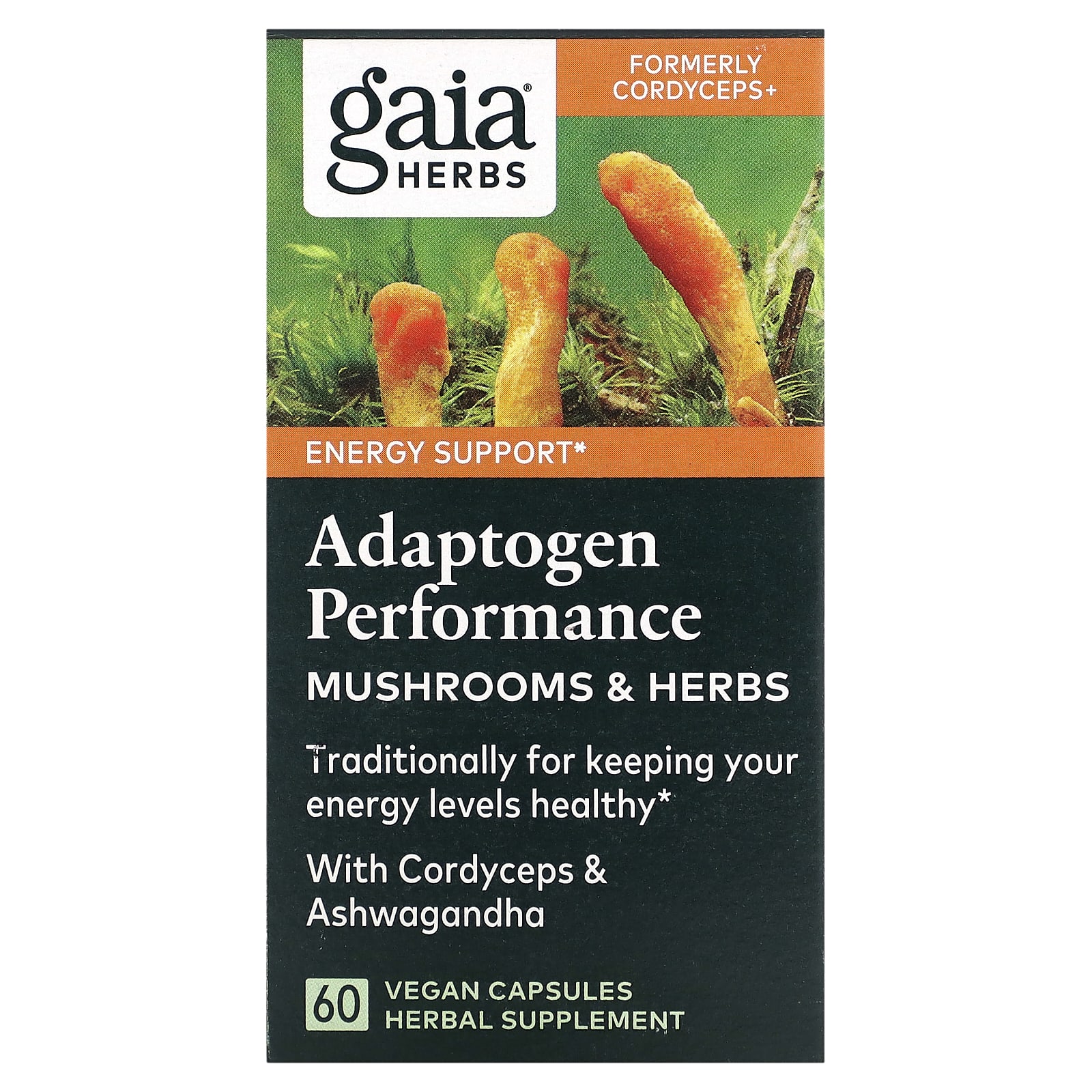 

Mushrooms + Herbs, Cordyceps Sinensis, 60 Veggie Capsules