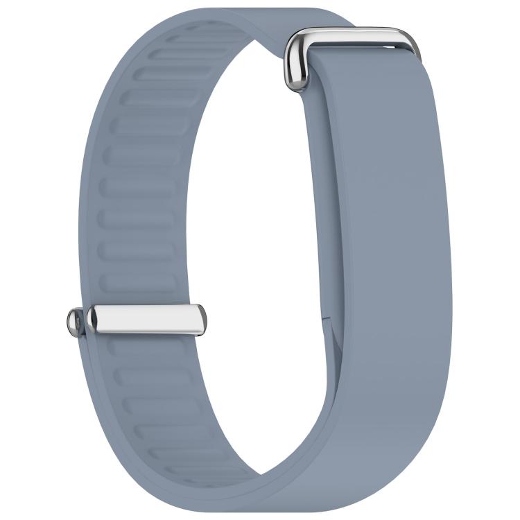 Metal Buckle Wave Texture Silicone Watch Band for Google Fitbit Air Replacement Strap