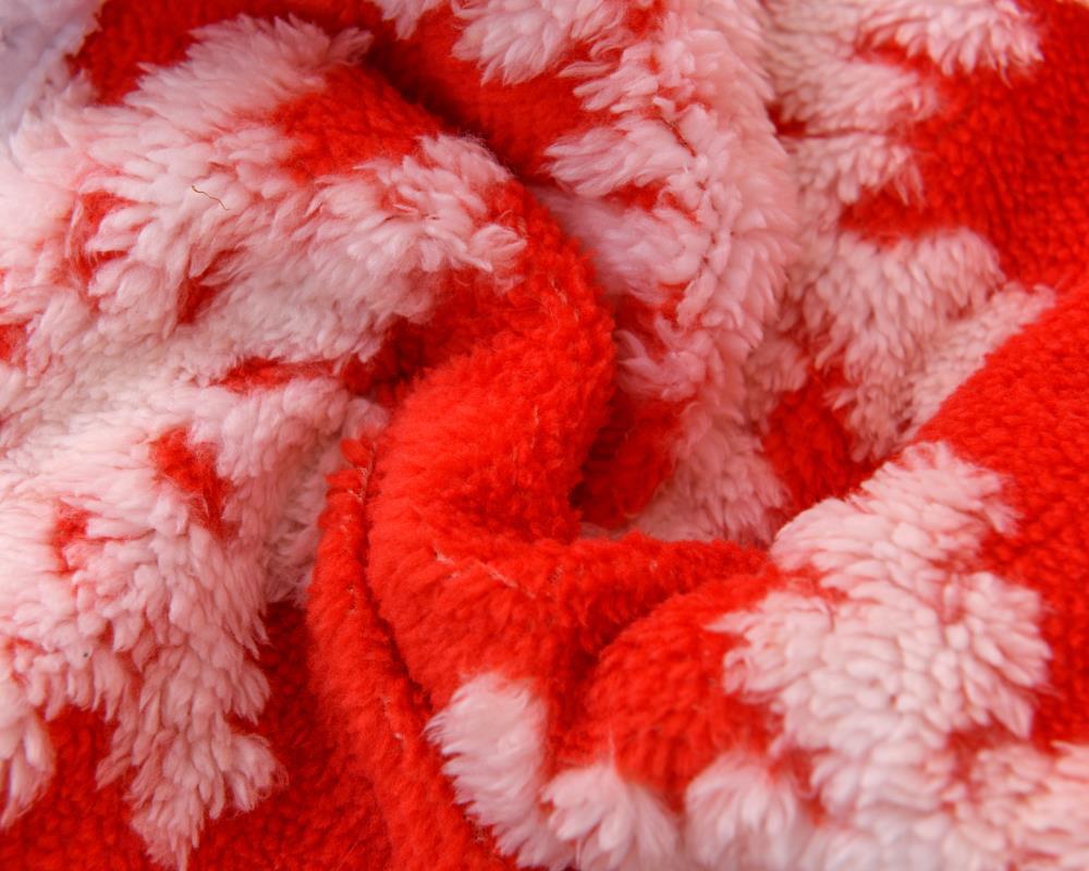 Doppellagige warme Flanell-Jacquarddecke für den Winter