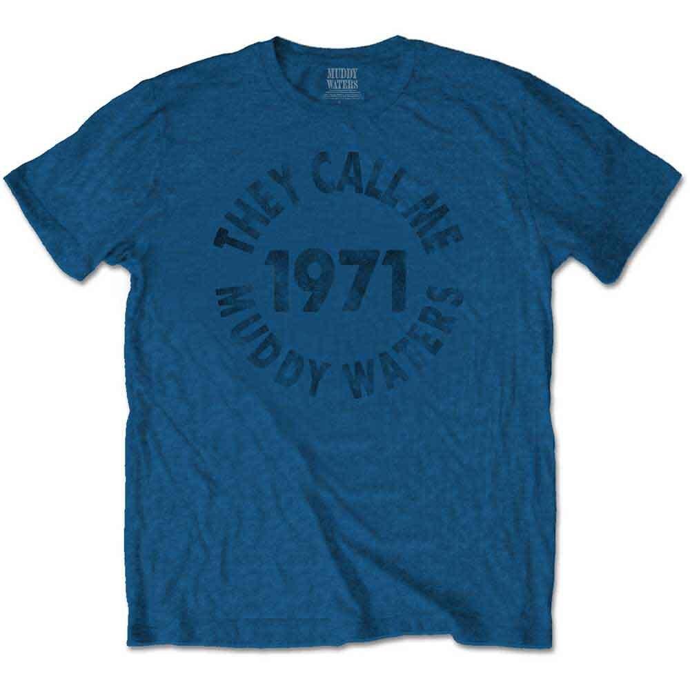 Muddy Waters Men s Call Me… T-Shirt, Blue (Blue Blue), Large (Size:Large) XL