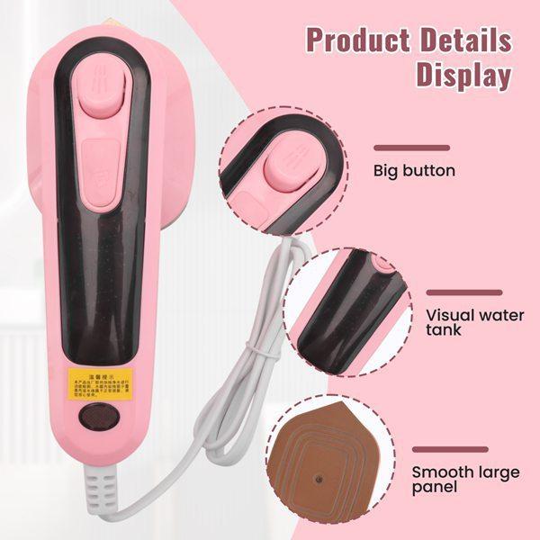 Handheld Garment Steamer With Titanium Plate For Home Use And Wrinkle Removal