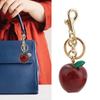 Stylish Apples Keychain Car Accessory Sophisticated Handbag Embellishment Alloy Texture Present for Fashion Enthusiasts
