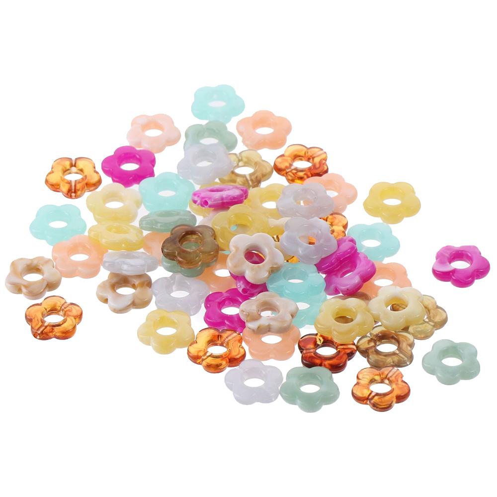 

Бусины-разделители в форме цветка, 5-лепестковые цветочные бусины, браслеты, свободные бусины, изготовление ювелирных изделий своими руками