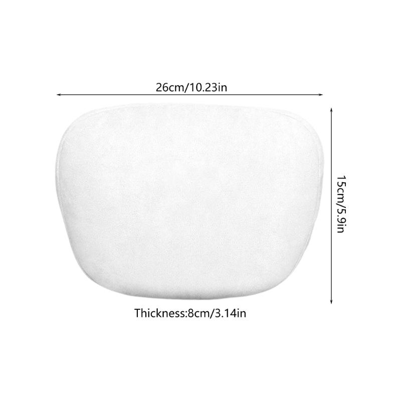 Headrest / Lumbar Cushion For 3 Y Car Interior Cushion Support Make Of Polyester Fabric White/Black