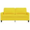 Vidaxl 2-Seater Sofa, Light Yellow, 140 Cm, Upholstered In Fabric