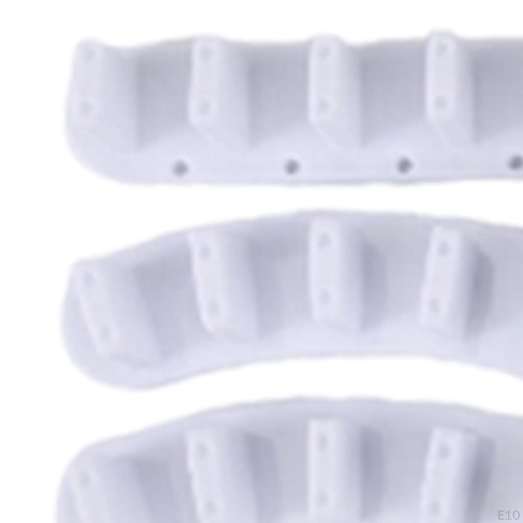 3 Pieces Acrylic Nail Art Display Stand Practice Holder, DIY Training Tools with 10 False