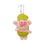 Animal Adorable Keychain Funny Green Hair Plush Animals Angry Pig Doll Pendant Backpack Decoration Soft Stuffed Toy Gift