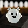 Halloween Glow in Dark Figurines Luminous Ghost Mini Resin Ornament DIY Micro Landscape Cute Cartoon Statue Desktop Decor Party