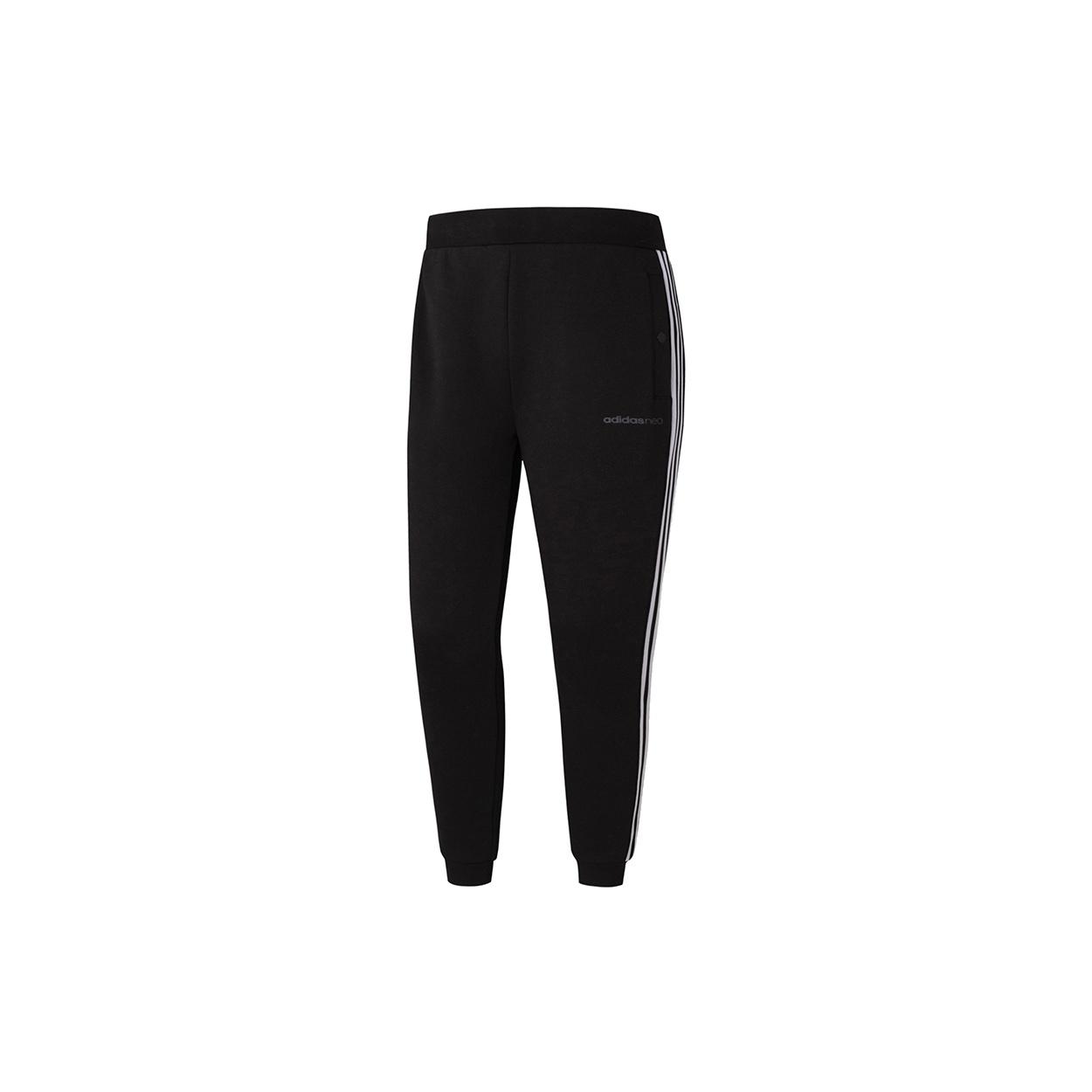 adidas neo M Ss Feb Dn Tp Athletics Running Knit Bundle Feet Sports Pants Black Men s GS2600 XS