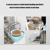 Pet Bird Bath Tub Transparent Bathing Tub Parrot Bathtub Parrot Shower Box Bathtub with Bottom Drawer