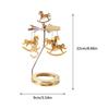 Gold Candlesticks Rotating Tray Christmas Romantic Rotation Spinnings Carrousel Tea Light Candle Holder Dinner Wedding Bar Party