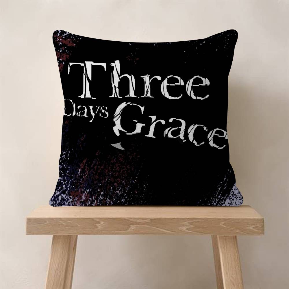 TThree Days Grace Band Cushion Cover Pillow Cover Decor Pillowcase Printed Cushion Case for Couch