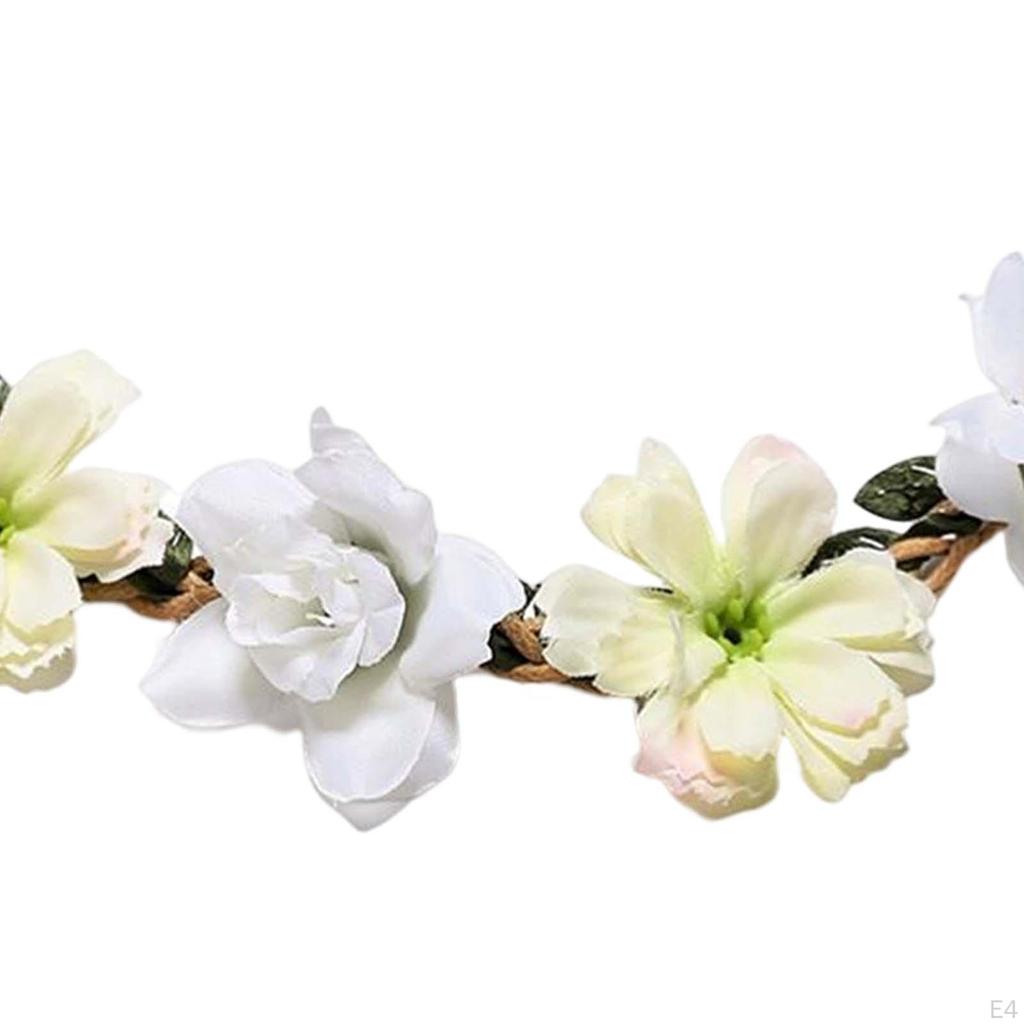 Hair Garland Boho Charm Head Wreath Brid Headpiece Headdress for Halloween Birthday Prom