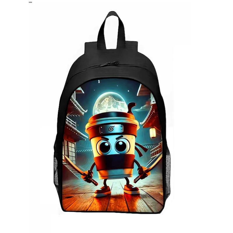 Al Italian Brainrot Pattern Backpack Breathable Student Schoolbag Gift Casual