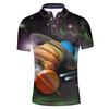 Men's polo shirt, short-sleeved, with a collar