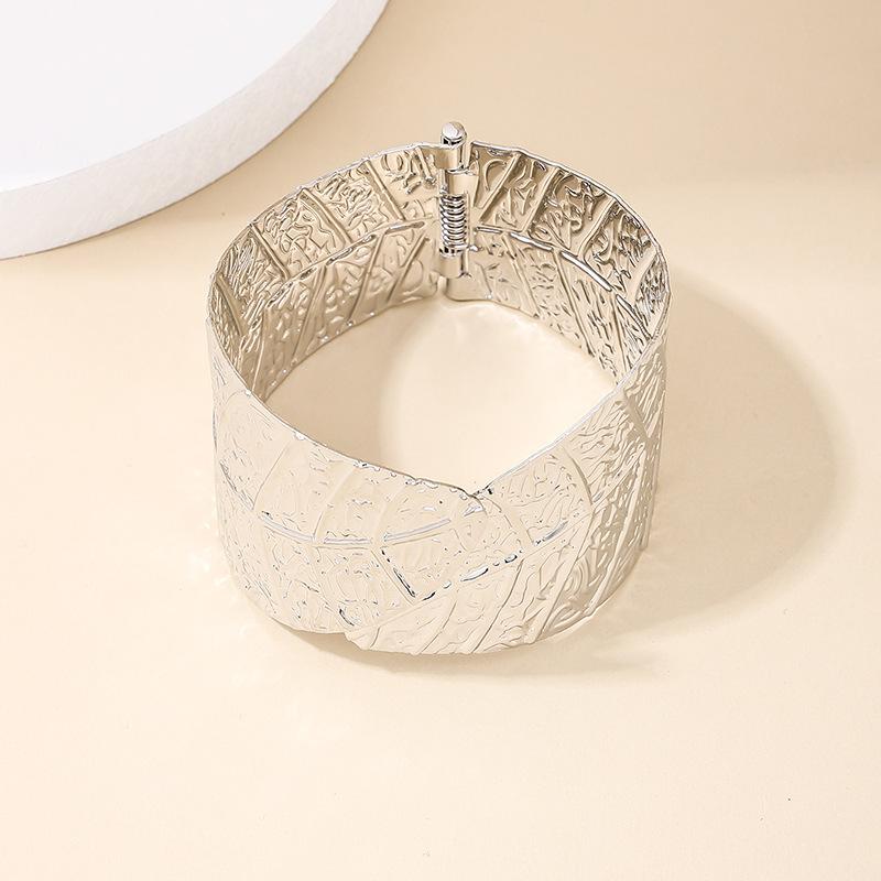 

Минималистичный геометрический плиссированный круглый браслет - Модные, креативные украшения в холодном стиле