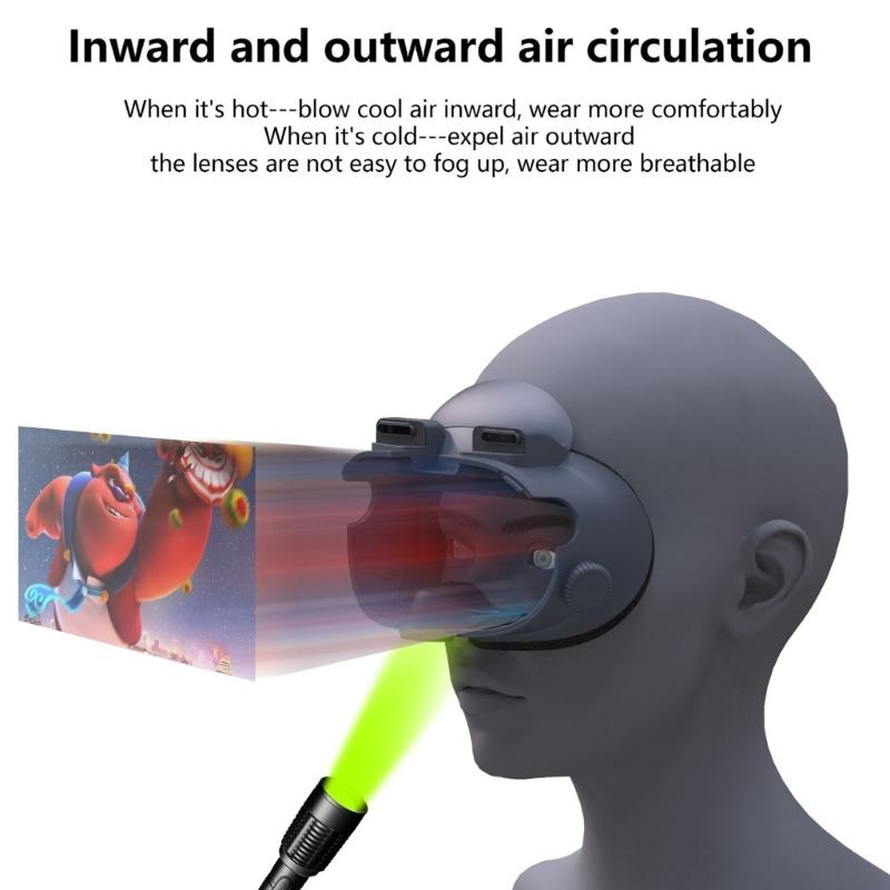 Air Circulation Cooling Eye Guard Cover Decompression L Interfaces Cover Breathable for Q 3 VR Accessory