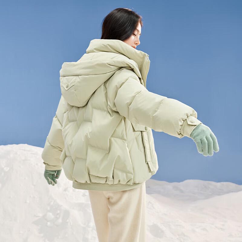 Women's Short Hooded Duck Down Jacket