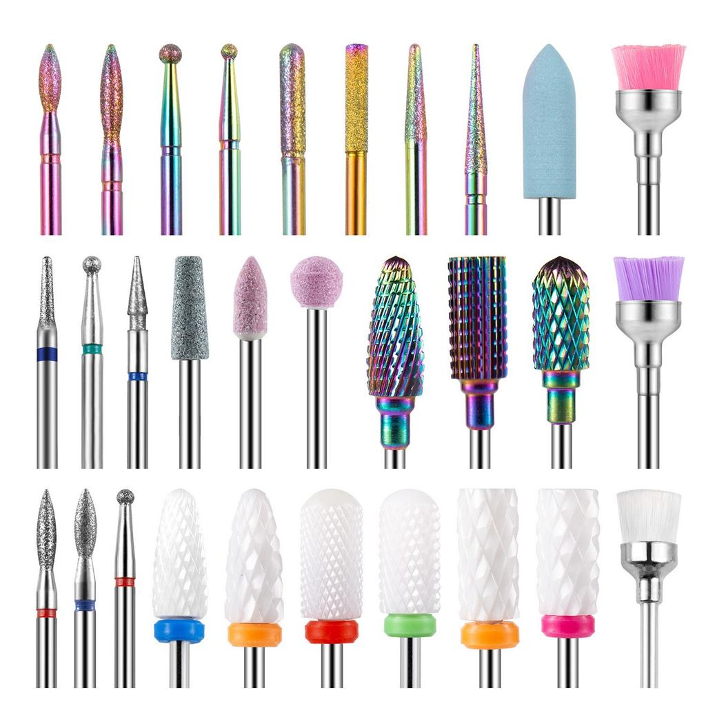 Nail Art Remover Grinding Head, Ceramic Stainless Steel Universal Grinding Head Polishing, Quick Nail Remover Grinding Tool
