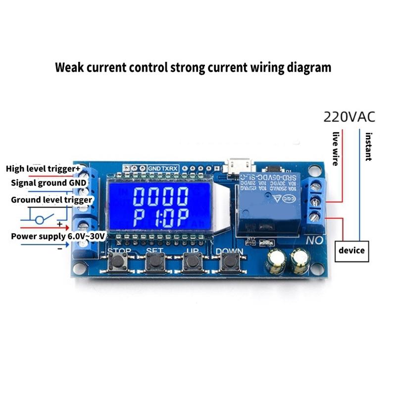 Intelligent 30V Display Timers Relays Module Power Supply for Practical Time Control and Infinites Delay Solution