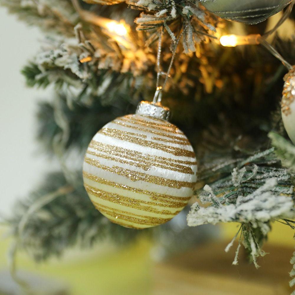 12pcs Delicate Christmas Ball Set 6CM Hanging Ornament Christmas Tree Decoration Pendant  Home