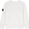 STONE ISLAND Sweatshirt Logo Patch Crew Neck Loose Fit Long Sleeve Kids Tops Ivory 791661320-V0093