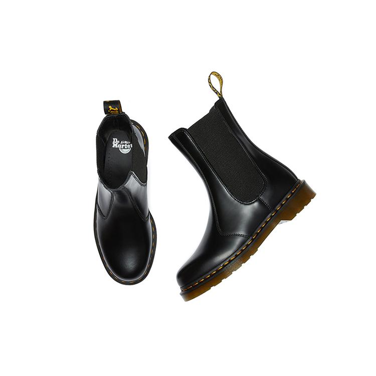 New Dr.Martens 2976 Hi Smooth Leather Chelsea Boots 'Black' Women's 26964001