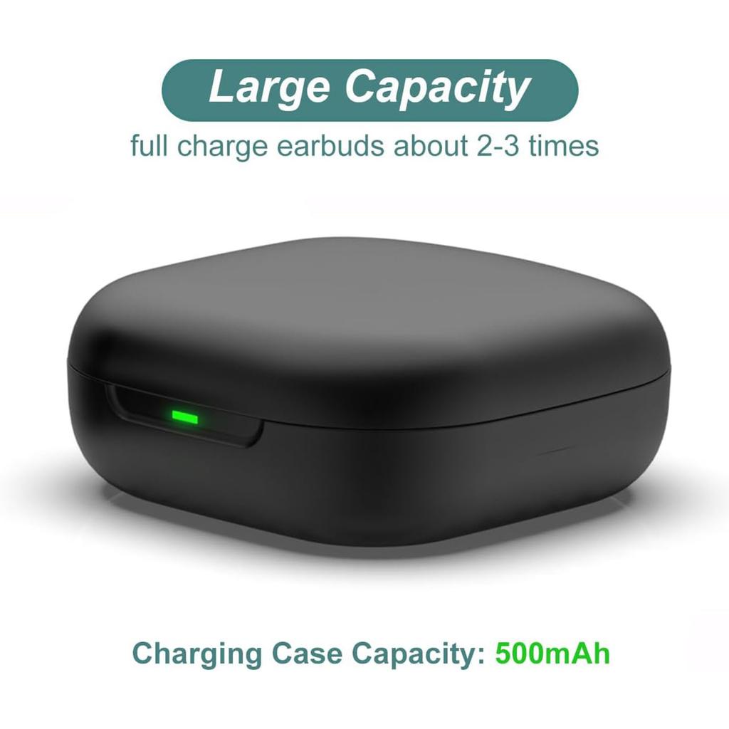 Nabíjecí pouzdro na sluchátka Pasuje na sluchátka Shokz OpenFit 2 2+ T920 T921 Nabíječka sluchátek Náhradní 500mAh Typ C Černá