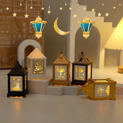 2026 Muslimische Ramadan Laterne Eid LED Nachtlicht Ramadan Dekoration Mond Stern Leuchtendes Licht Islamisches Eid Al Adha Geschenk