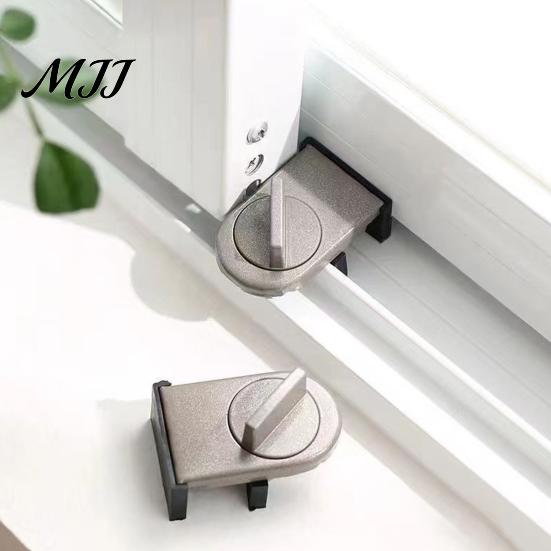 Easy Install Sliding Lock Window Lock, Door Security Stopper for Child Safety, Vertical Wedge Home Doors and Windows Track Bar