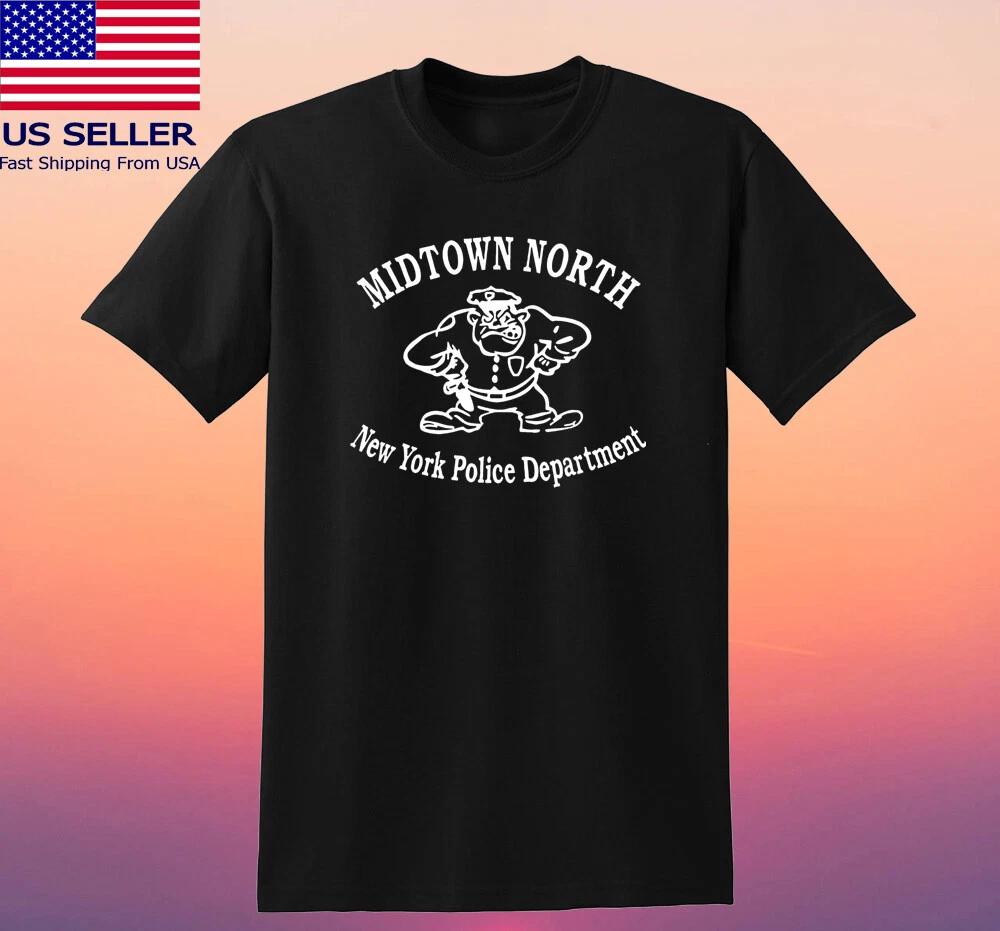 Midtown North New York Police Department Men s Black Size S-5XL L