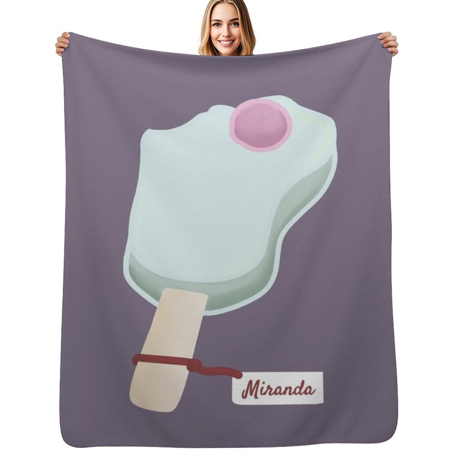 Miranda Sings Throw Blanket Multi Use Warm Blanket for Living Room Bedroom Size: 75*100cm, Weight: 230 GSM