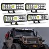 Pacote com 4 Pods de LED de 6 Polegadas Side Shooter 60W Feixe Combinado Luzes Off Road Marítimas ATV.