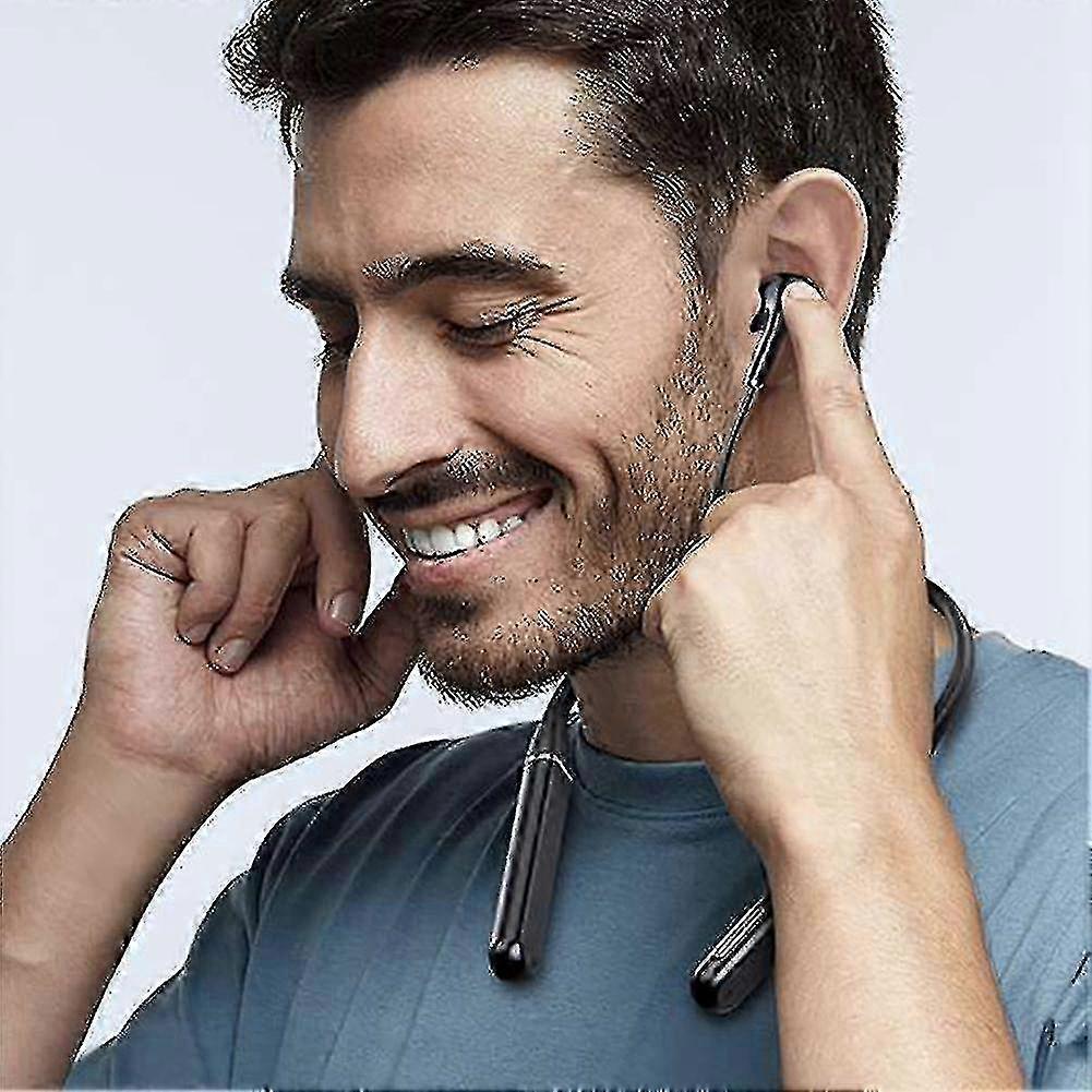 100 Hours Bluetooth Earphones Stereo Wireless Bluetooth Headphones Neckband Noise Cancelling Sports-haoyi 25-26