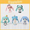 Adorable Hatsune Miku Sitting Crown Anniversary Plush Doll Toy Model Figure
